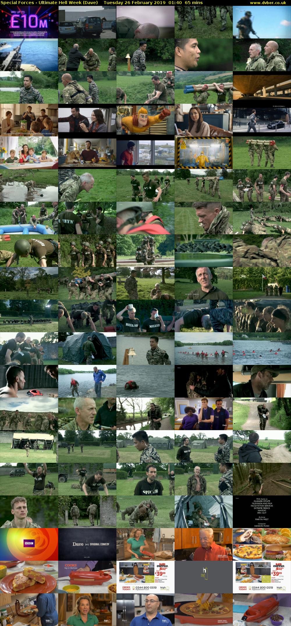 Special Forces - Ultimate Hell Week (Dave) Tuesday 26 February 2019 01:40 - 02:45