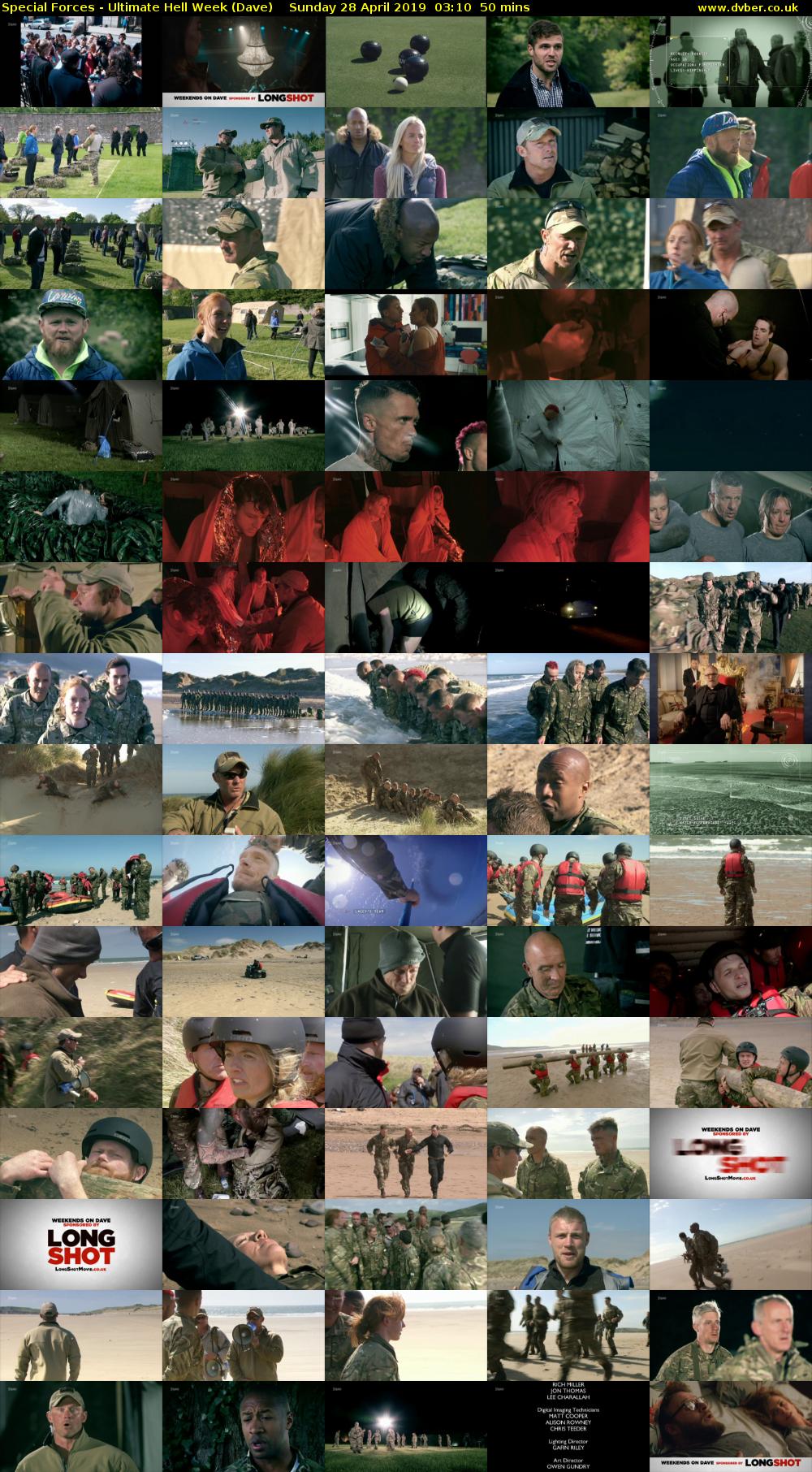 Special Forces - Ultimate Hell Week (Dave) Sunday 28 April 2019 03:10 - 04:00