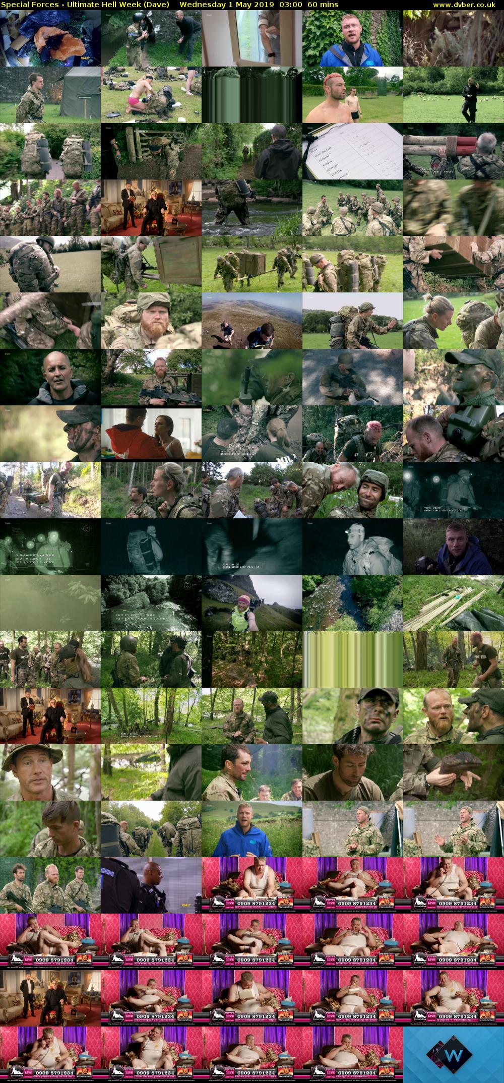 Special Forces - Ultimate Hell Week (Dave) Wednesday 1 May 2019 03:00 - 04:00