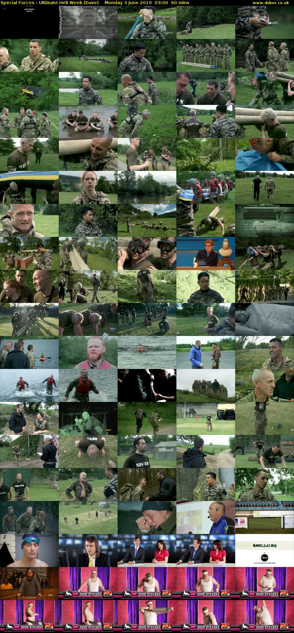 Special Forces - Ultimate Hell Week (Dave) Monday 3 June 2019 03:00 - 04:00
