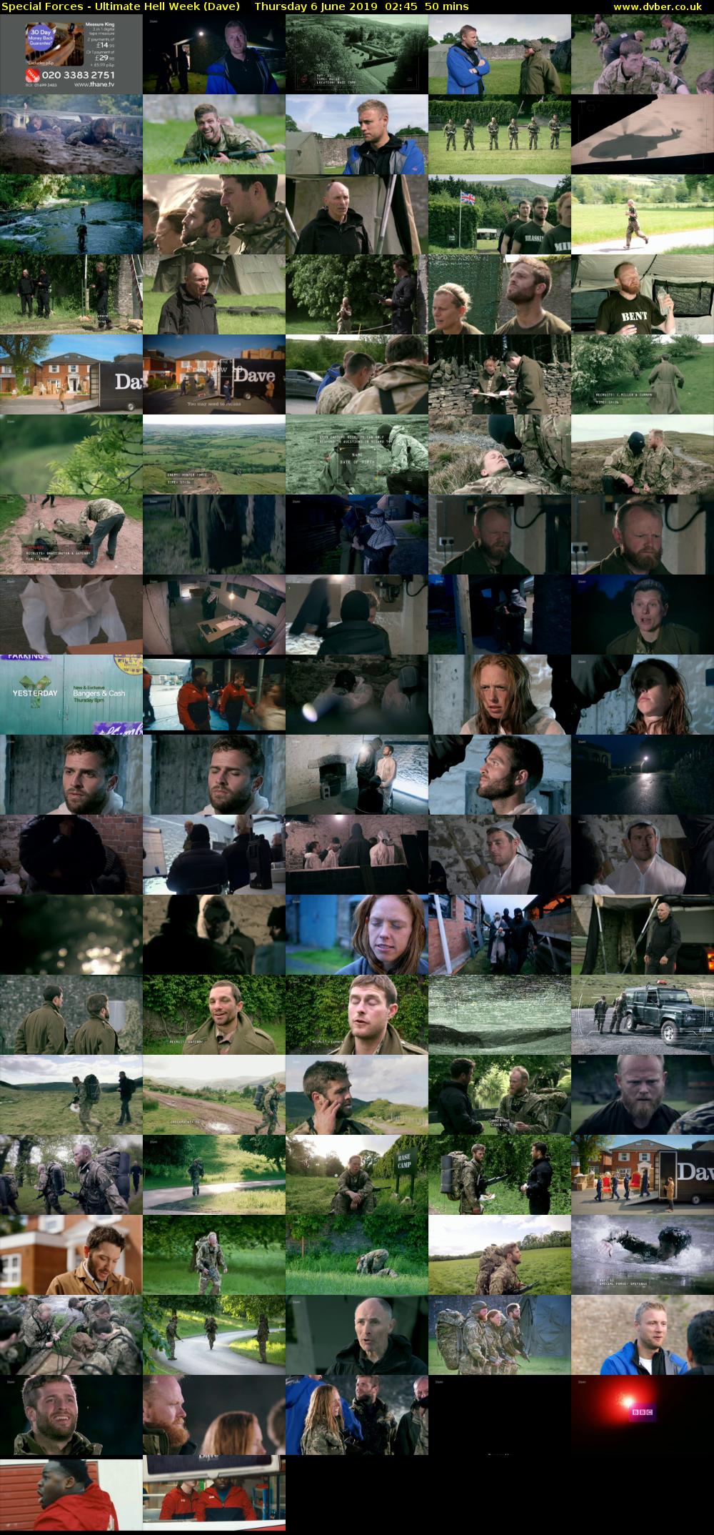 Special Forces - Ultimate Hell Week (Dave) Thursday 6 June 2019 02:45 - 03:35