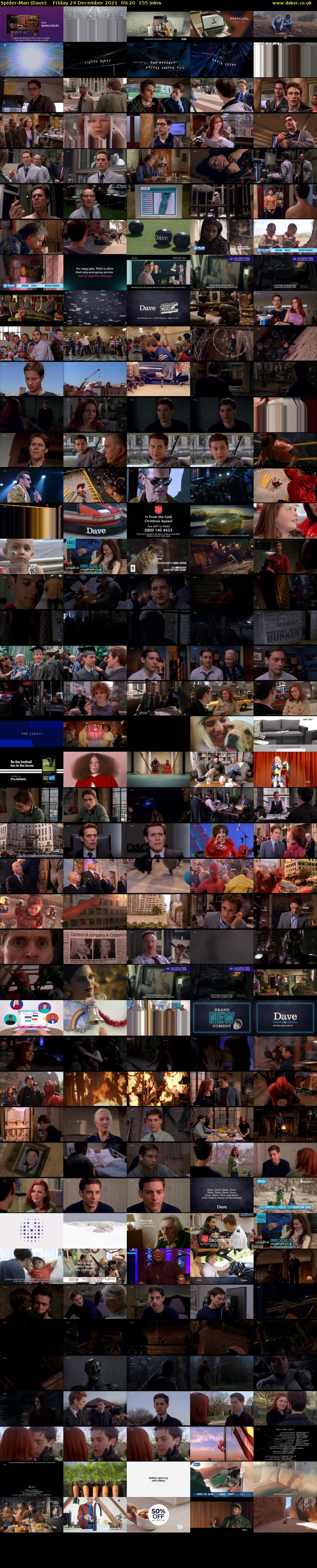 Spider-Man (Dave) Friday 24 December 2021 09:20 - 11:55