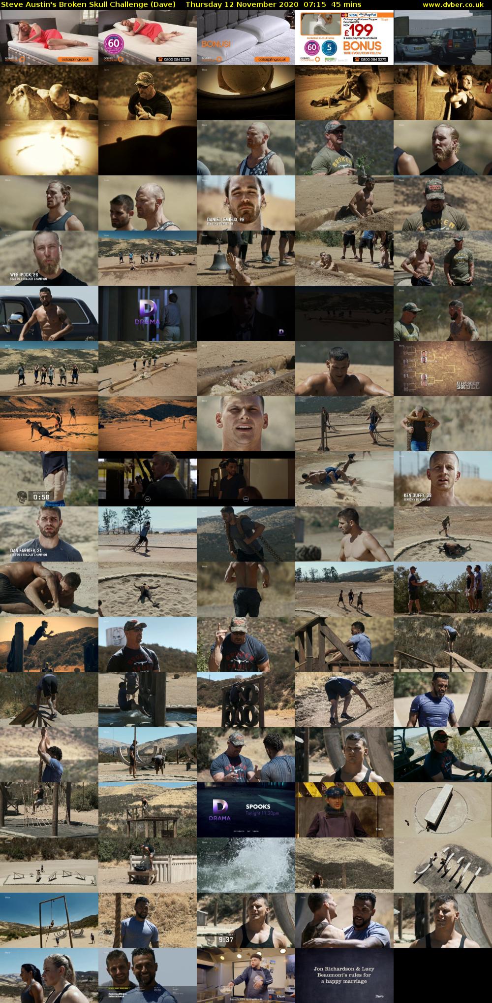 Steve Austin's Broken Skull Challenge (Dave) Thursday 12 November 2020 07:15 - 08:00