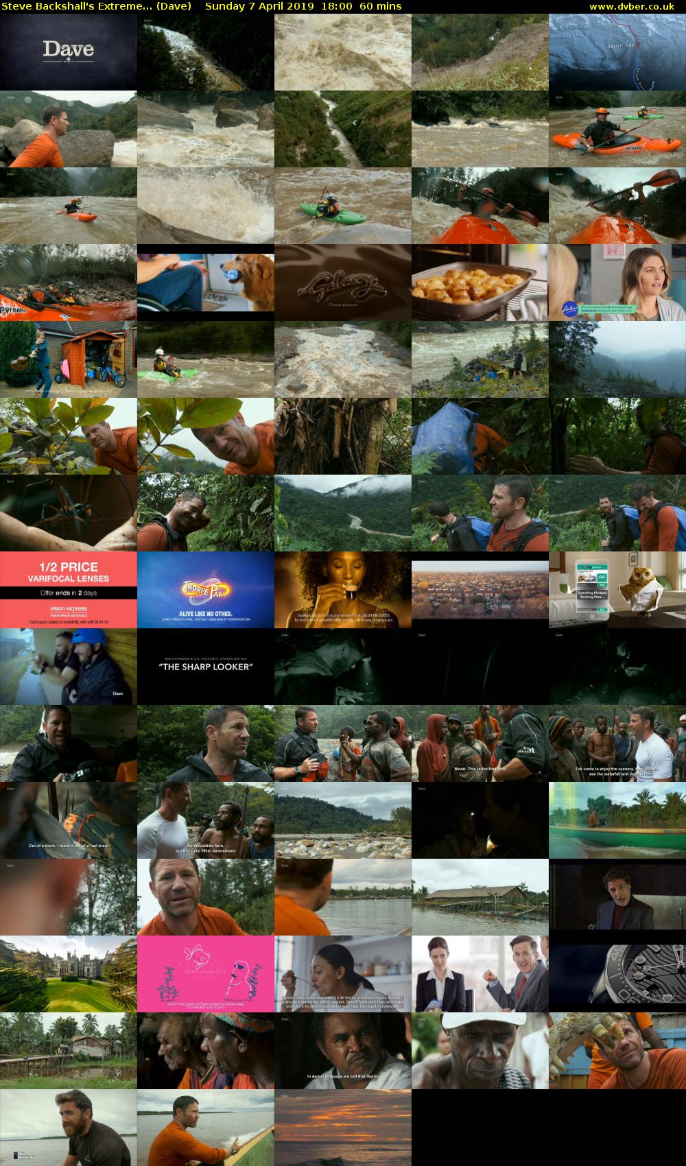 Steve Backshall's Extreme... (Dave) Sunday 7 April 2019 18:00 - 19:00