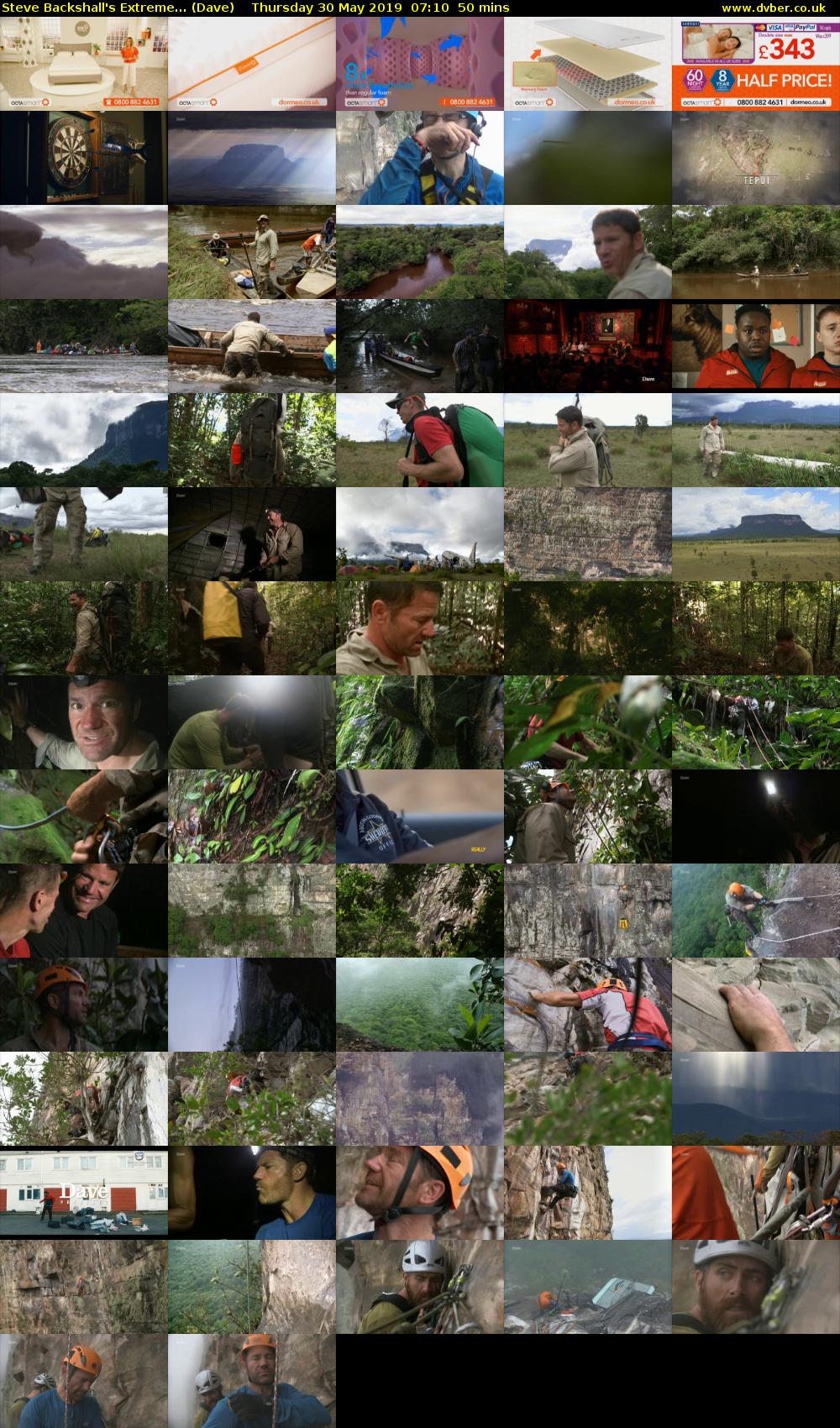 Steve Backshall's Extreme... (Dave) Thursday 30 May 2019 07:10 - 08:00