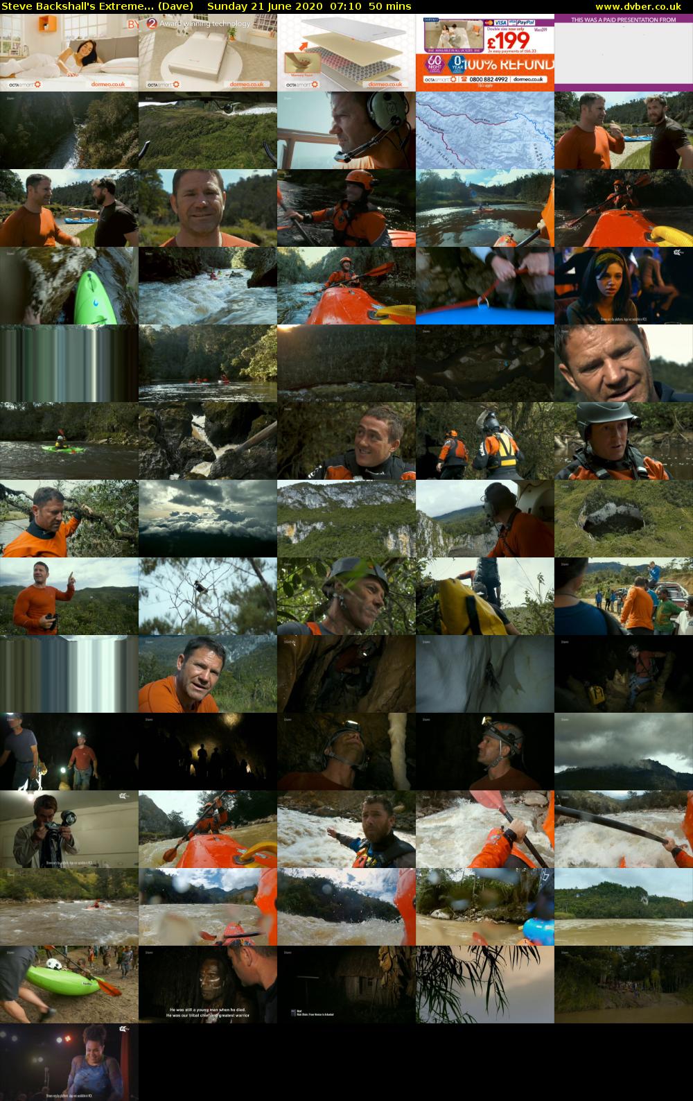 Steve Backshall's Extreme... (Dave) Sunday 21 June 2020 07:10 - 08:00