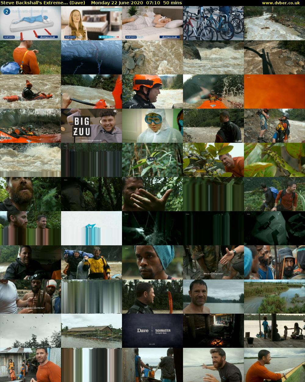 Steve Backshall's Extreme... (Dave) Monday 22 June 2020 07:10 - 08:00