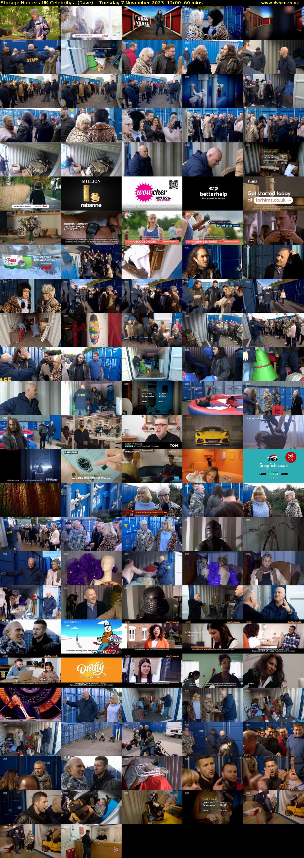Storage Hunters UK Celebrity... (Dave) Tuesday 7 November 2023 12:00 - 13:00