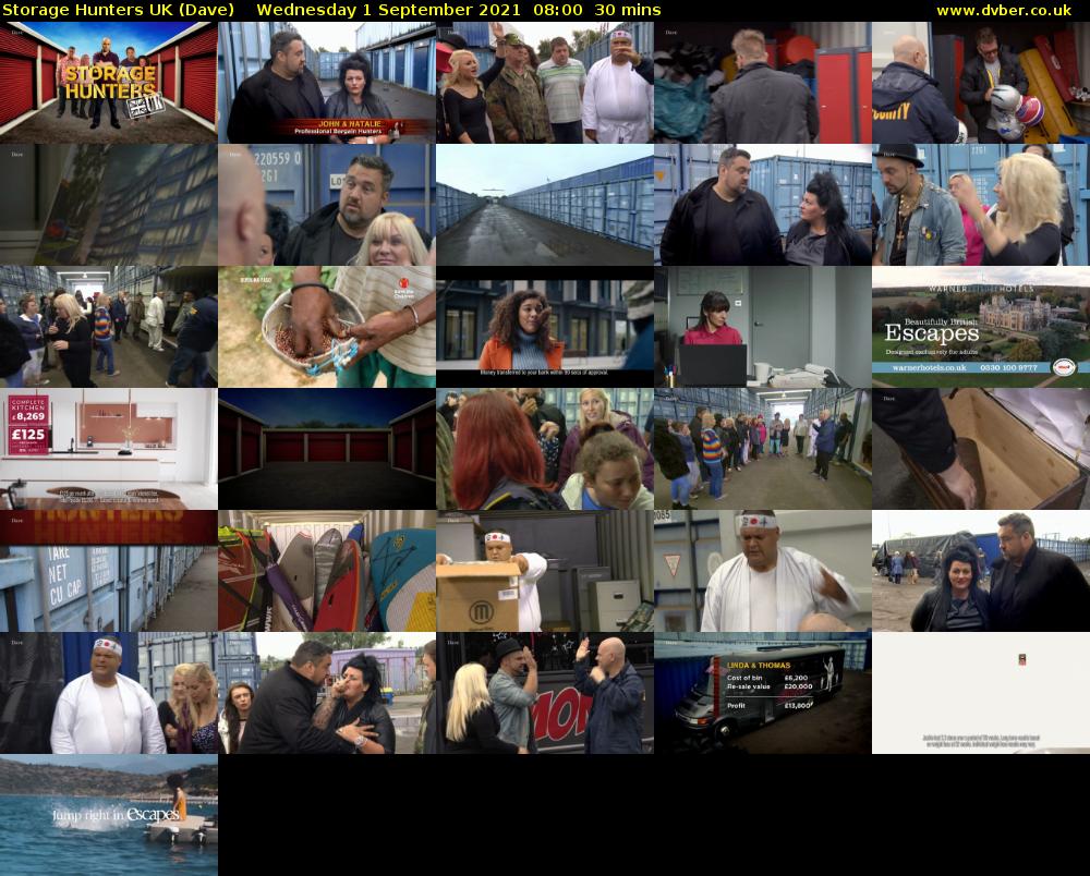Storage Hunters UK (Dave) Wednesday 1 September 2021 09:00 - 09:30