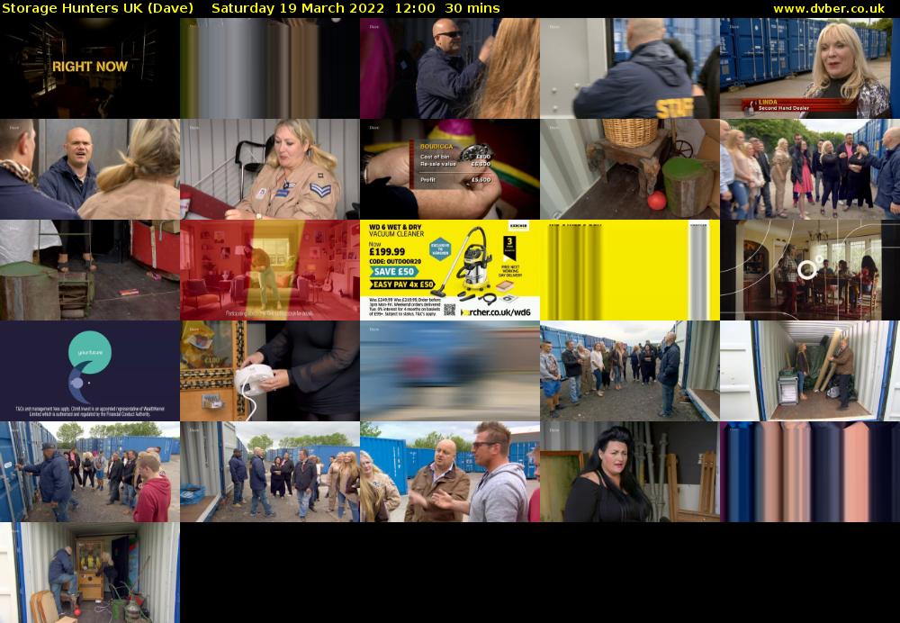 Storage Hunters UK (Dave) Saturday 19 March 2022 12:00 - 12:30