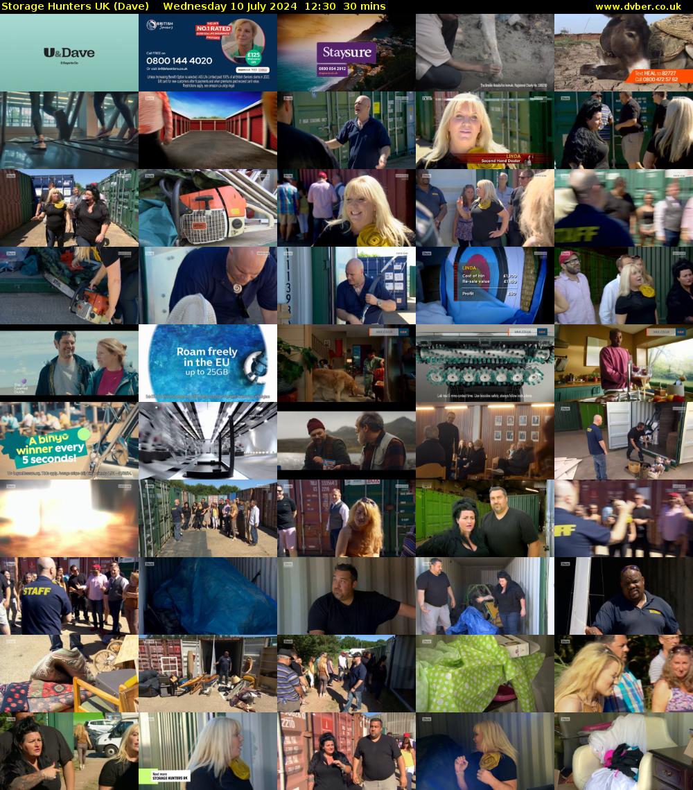 Storage Hunters UK (Dave) Wednesday 10 July 2024 12:30 - 13:00
