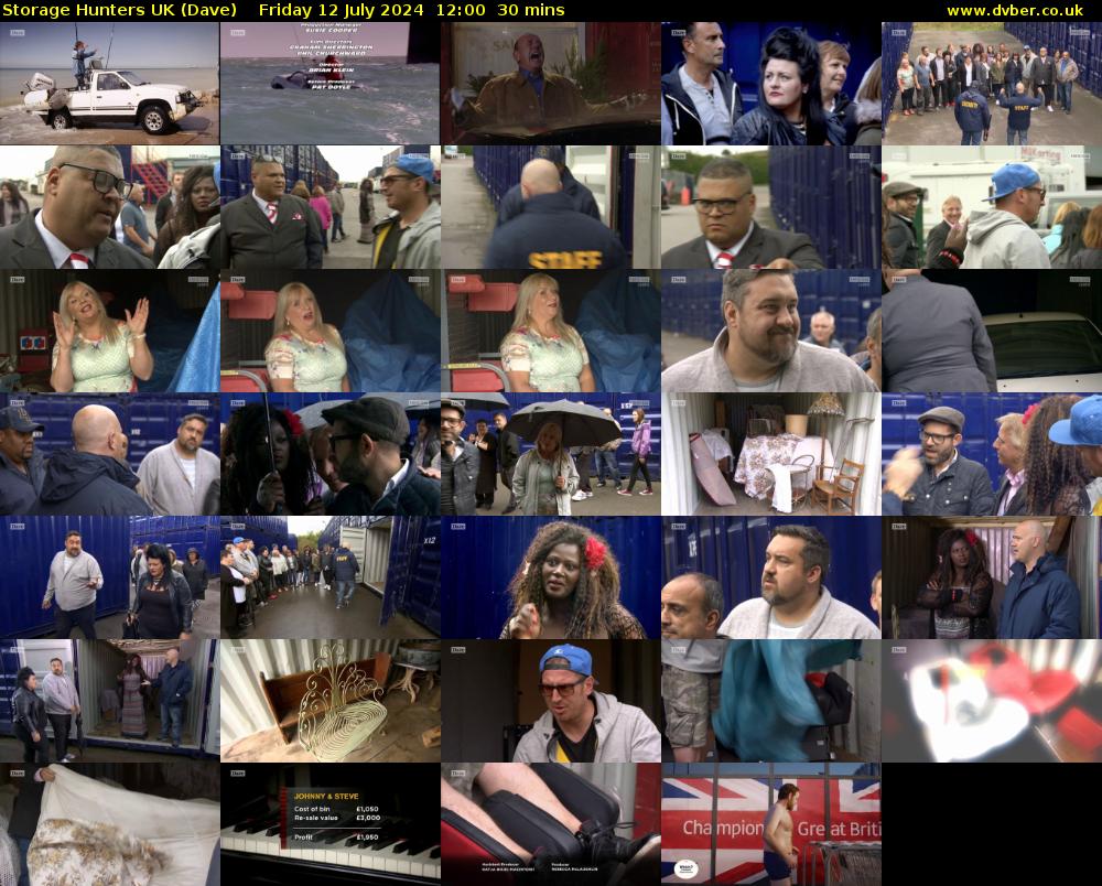Storage Hunters UK (Dave) Friday 12 July 2024 12:00 - 12:30