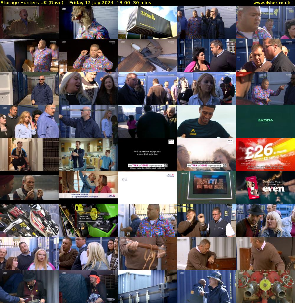 Storage Hunters UK (Dave) Friday 12 July 2024 13:00 - 13:30