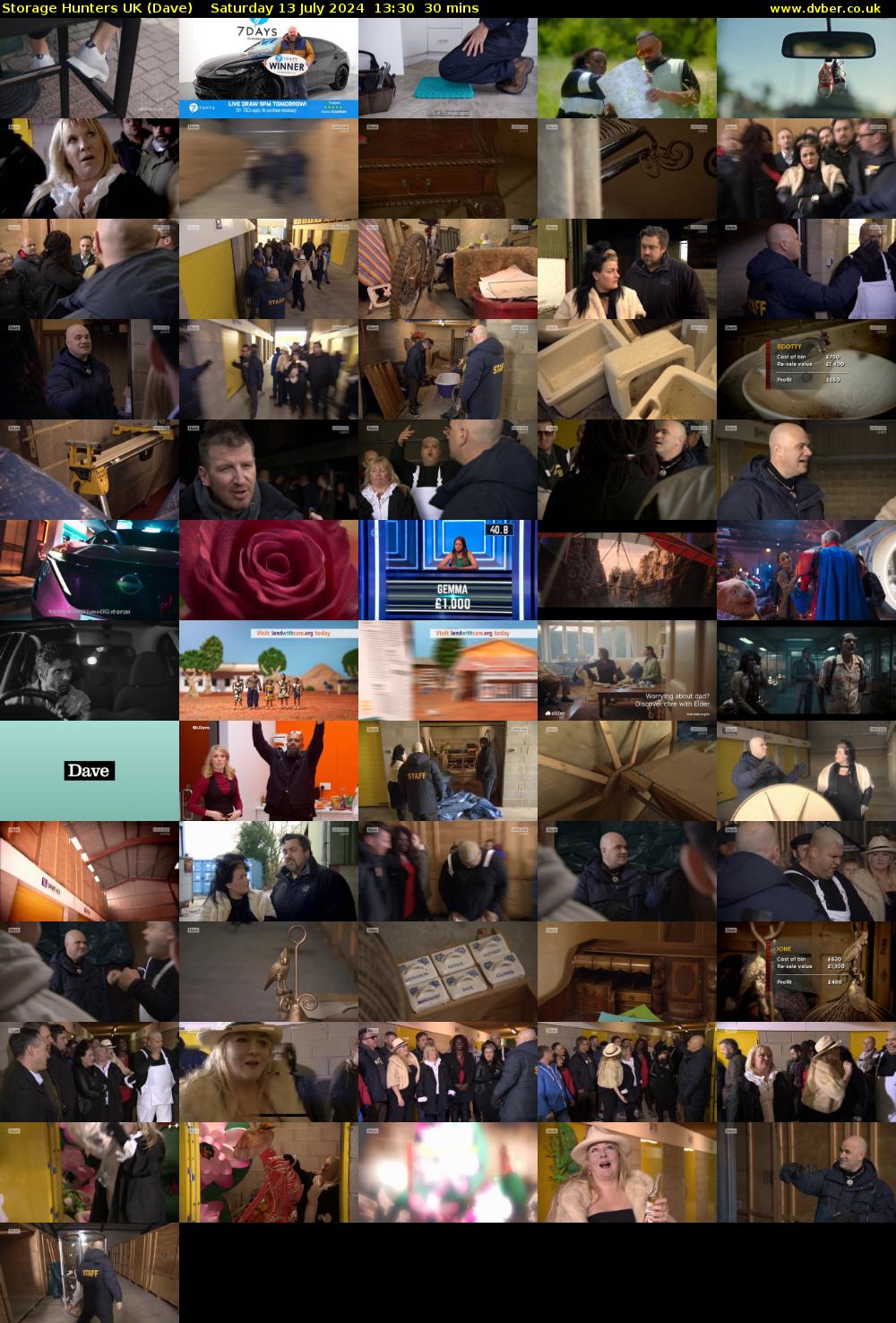 Storage Hunters UK (Dave) Saturday 13 July 2024 13:30 - 14:00