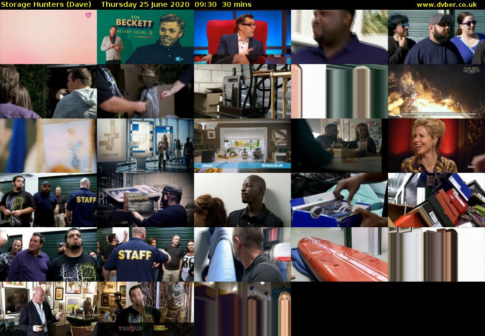 Storage Hunters (Dave) Thursday 25 June 2020 09:30 - 10:00