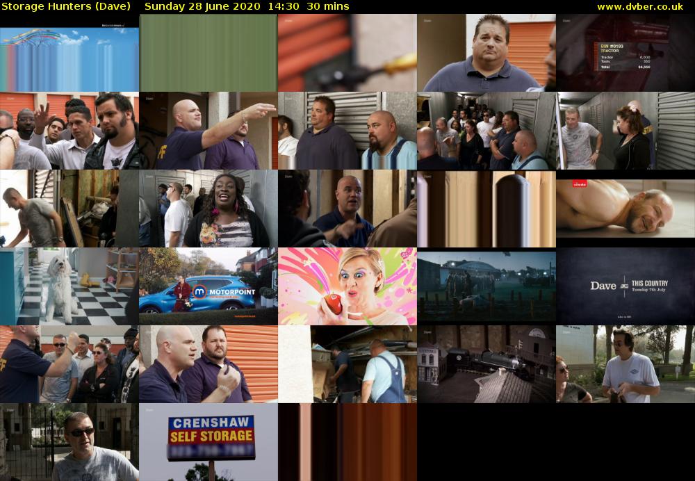 Storage Hunters (Dave) Sunday 28 June 2020 14:30 - 15:00