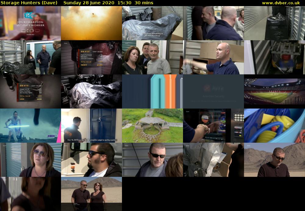Storage Hunters (Dave) Sunday 28 June 2020 15:30 - 16:00