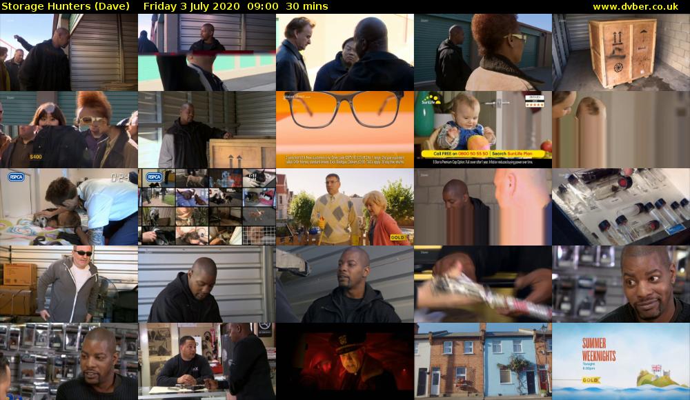 Storage Hunters (Dave) Friday 3 July 2020 09:00 - 09:30
