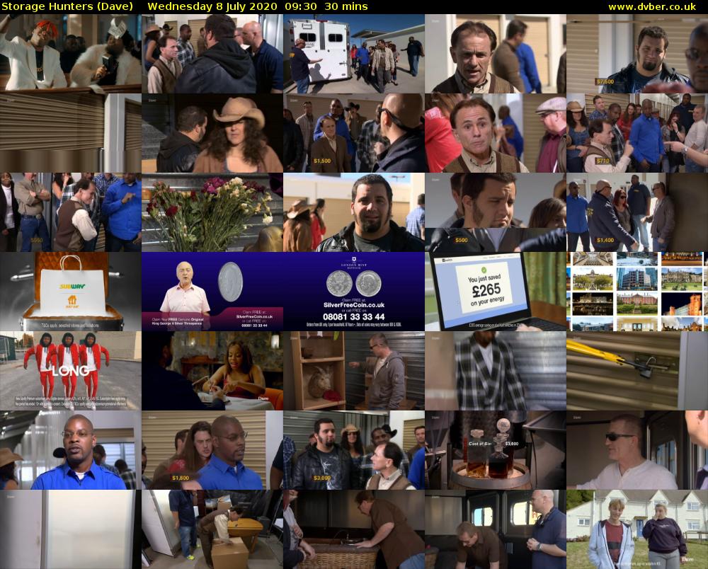 Storage Hunters (Dave) Wednesday 8 July 2020 09:30 - 10:00