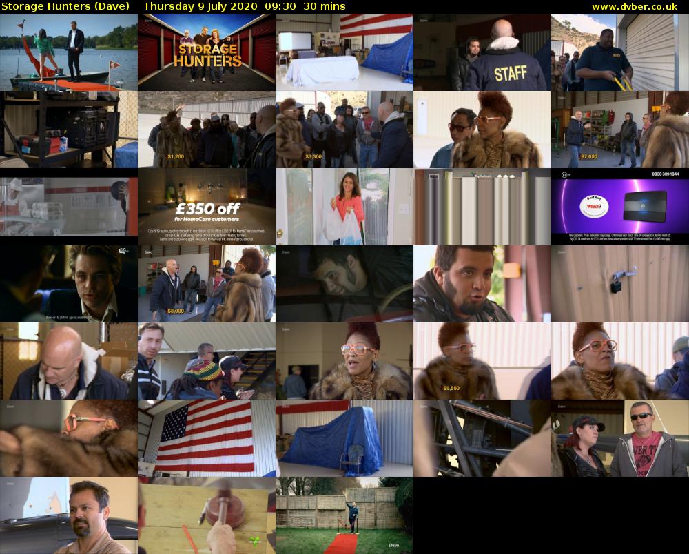 Storage Hunters (Dave) Thursday 9 July 2020 09:30 - 10:00