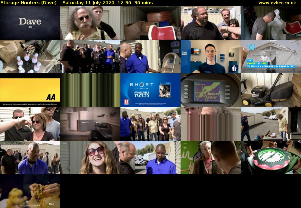 Storage Hunters (Dave) Saturday 11 July 2020 12:30 - 13:00