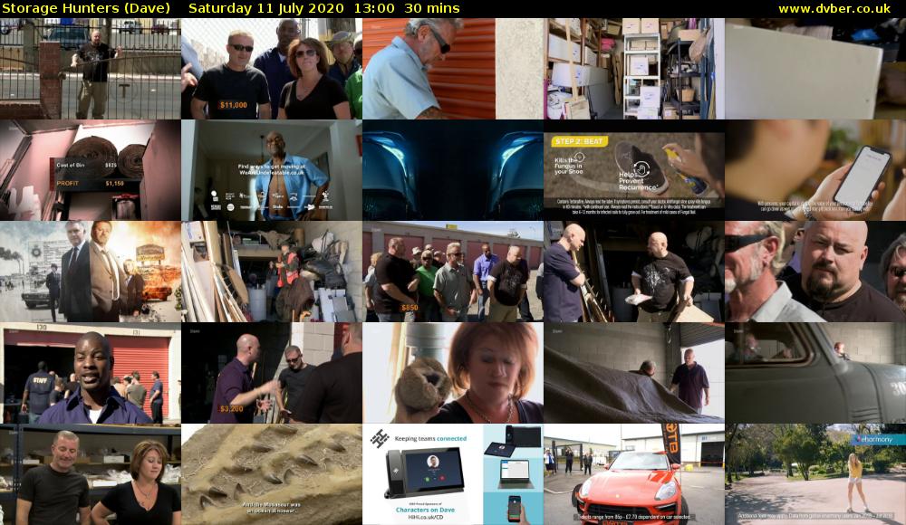 Storage Hunters (Dave) Saturday 11 July 2020 13:00 - 13:30