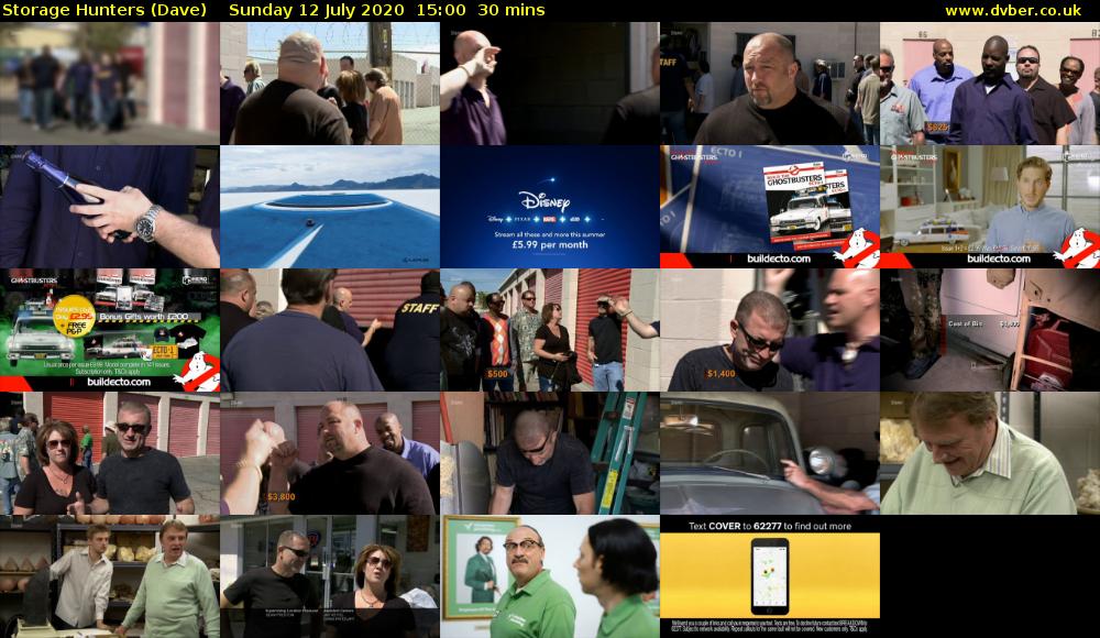 Storage Hunters (Dave) Sunday 12 July 2020 15:00 - 15:30