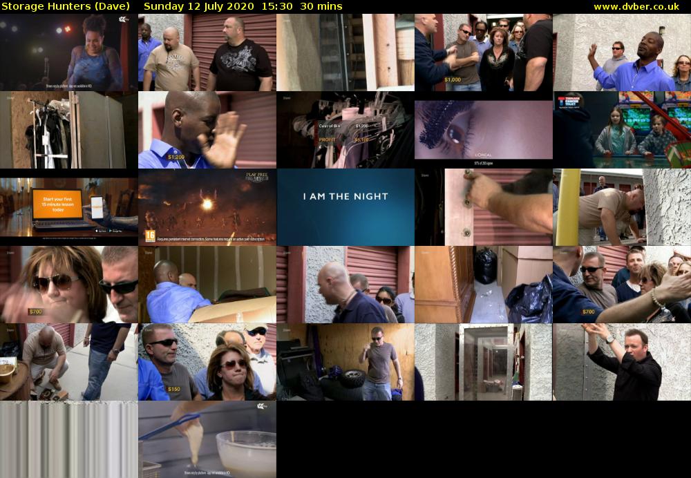 Storage Hunters (Dave) Sunday 12 July 2020 15:30 - 16:00