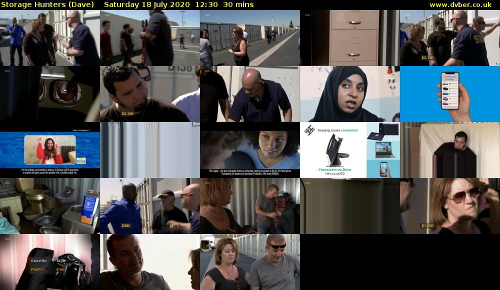 Storage Hunters (Dave) Saturday 18 July 2020 12:30 - 13:00
