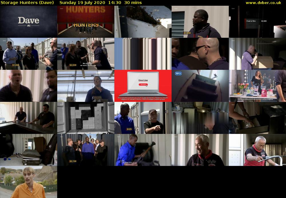 Storage Hunters (Dave) Sunday 19 July 2020 14:30 - 15:00