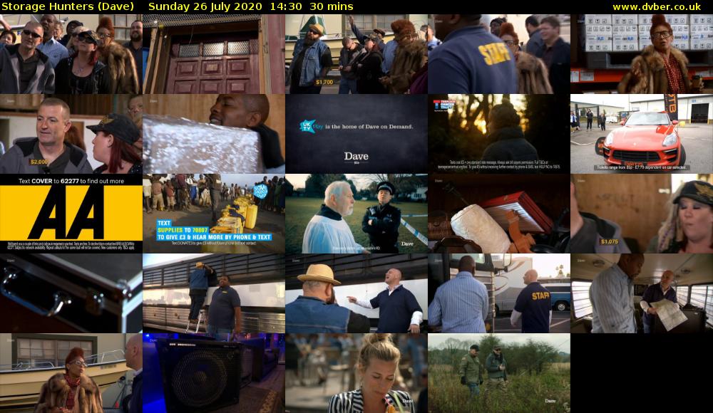 Storage Hunters (Dave) Sunday 26 July 2020 14:30 - 15:00
