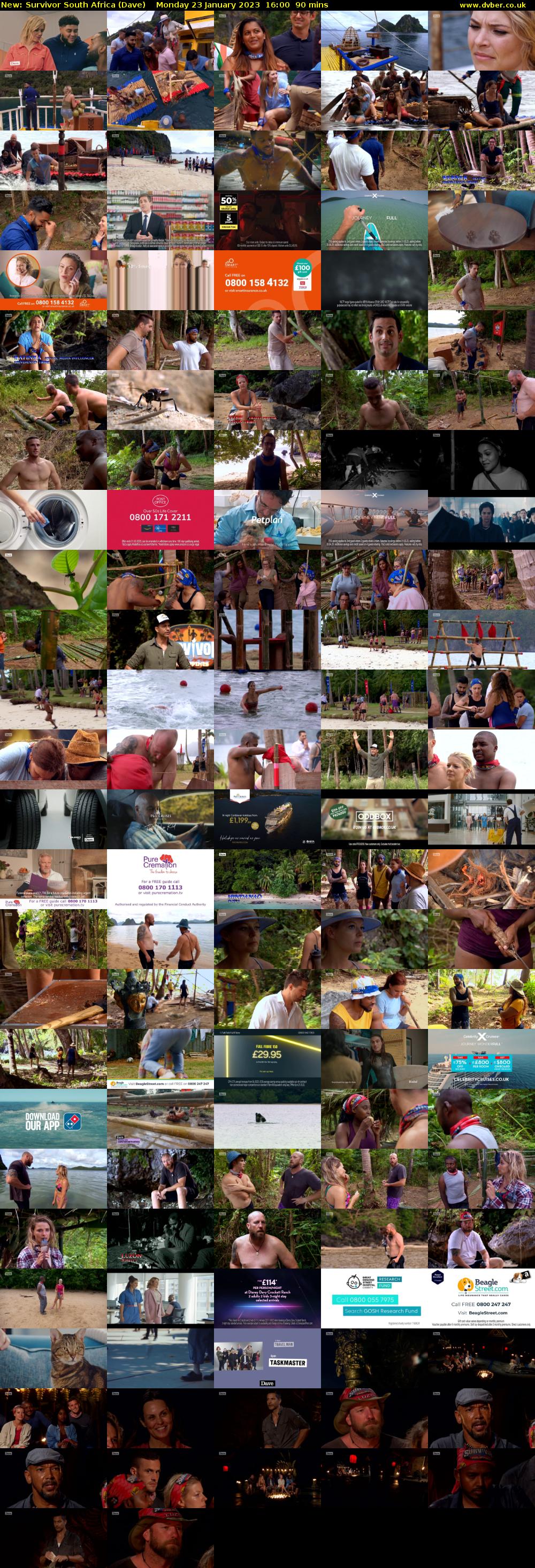Survivor South Africa (Dave) Monday 23 January 2023 16:00 - 17:30