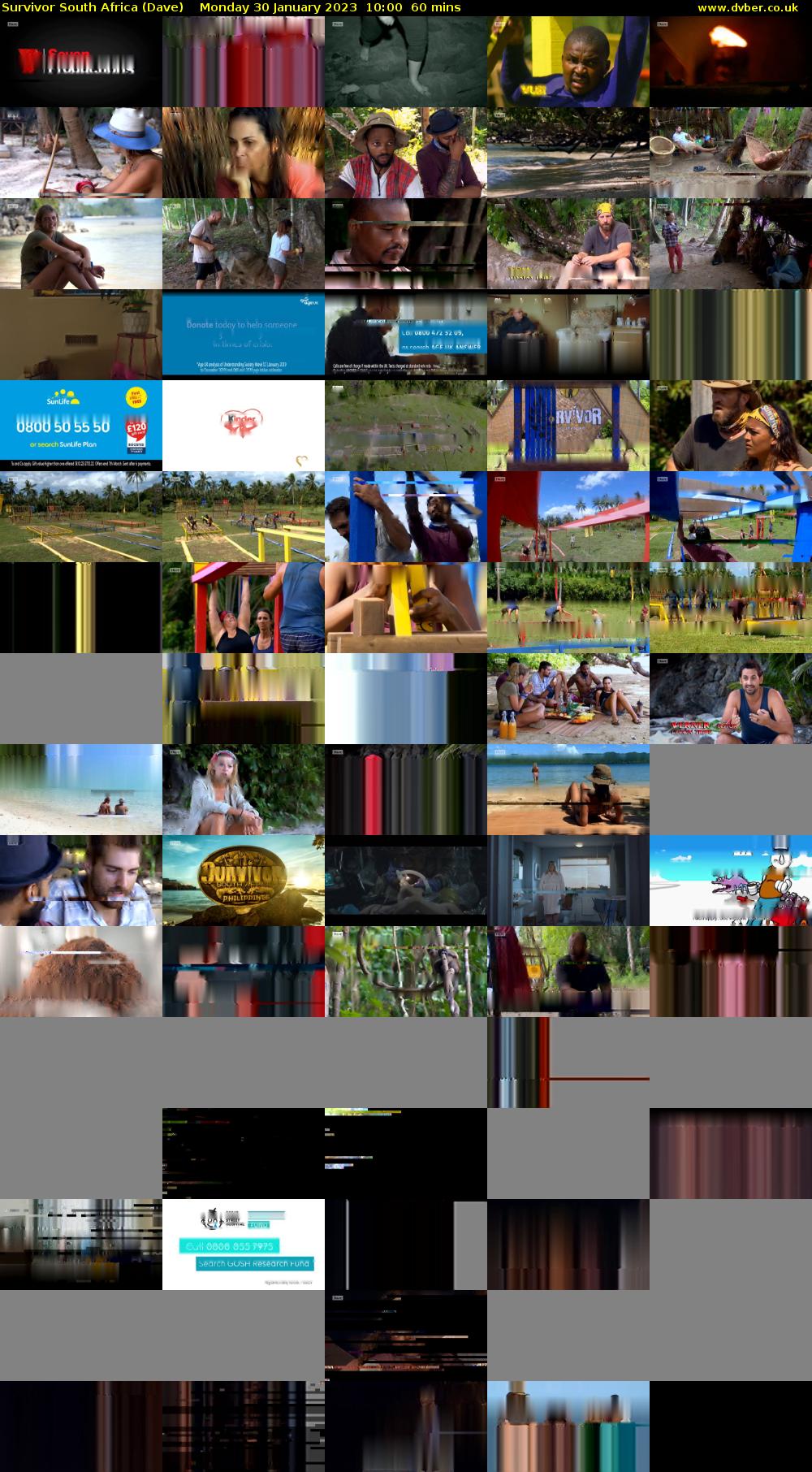 Survivor South Africa (Dave) Monday 30 January 2023 10:00 - 11:00