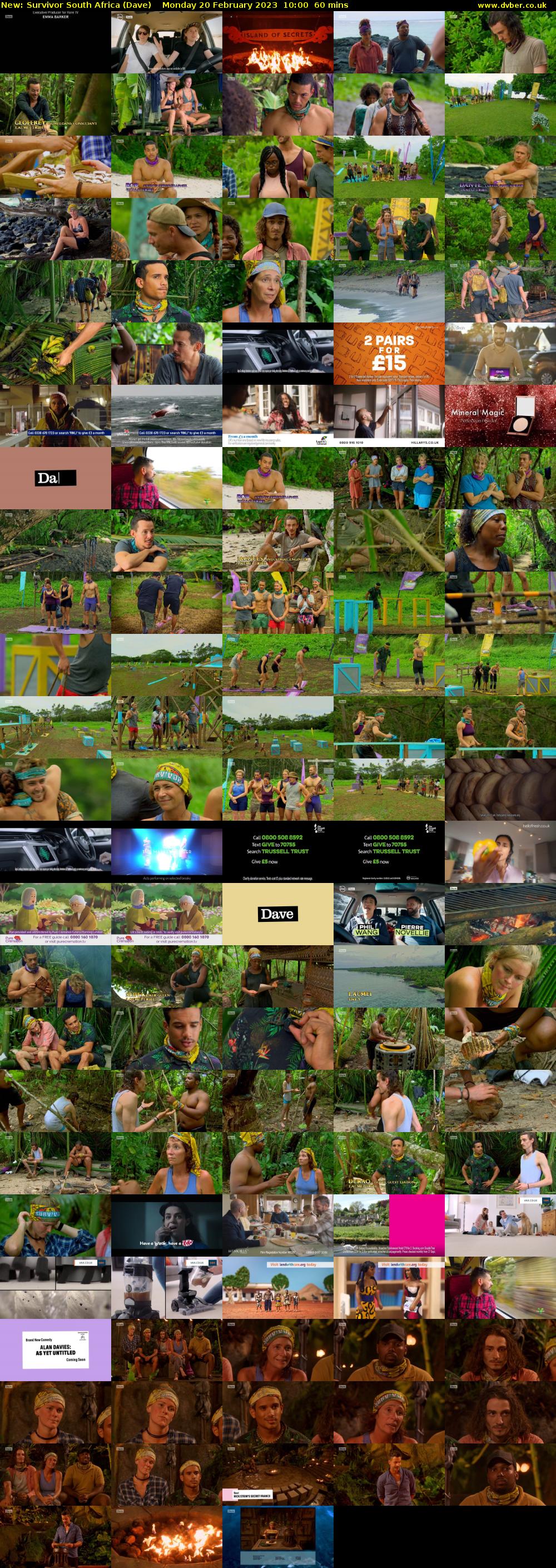 Survivor South Africa (Dave) Monday 20 February 2023 10:00 - 11:00