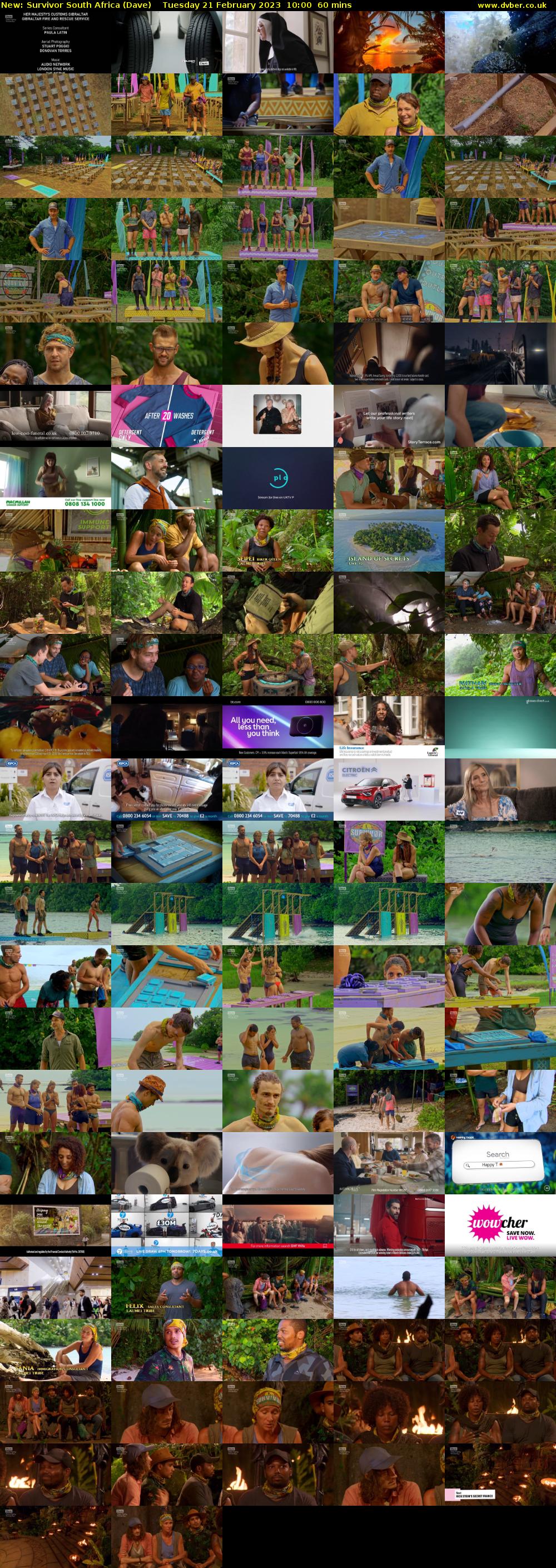 Survivor South Africa (Dave) Tuesday 21 February 2023 10:00 - 11:00