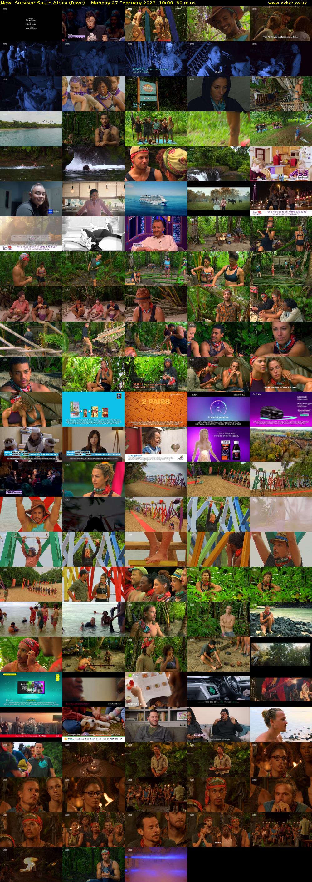 Survivor South Africa (Dave) Monday 27 February 2023 10:00 - 11:00