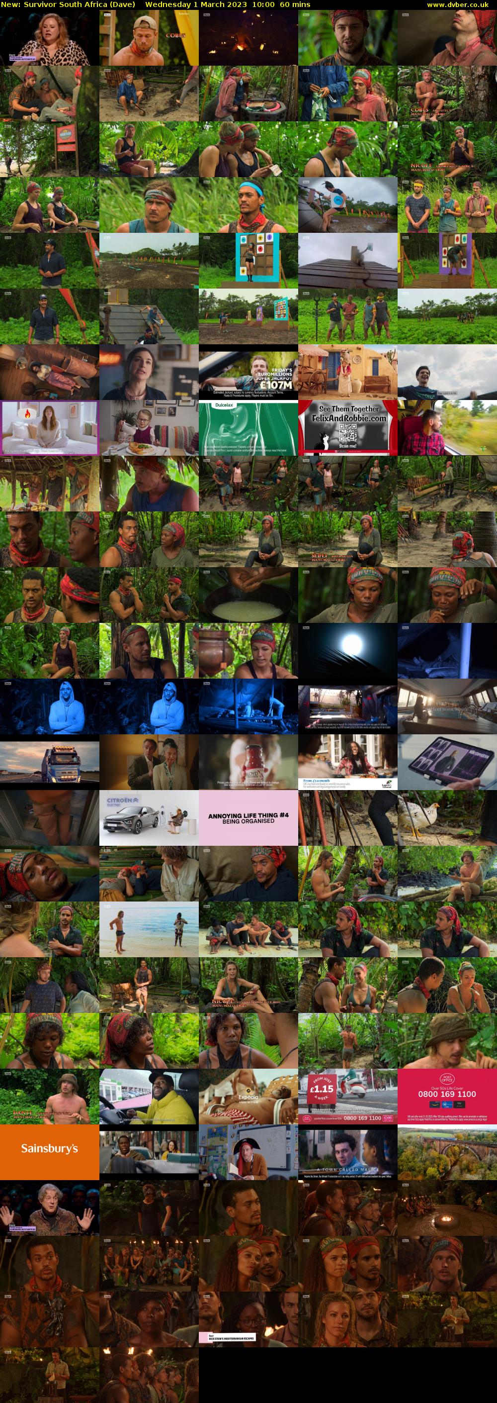 Survivor South Africa (Dave) Wednesday 1 March 2023 10:00 - 11:00