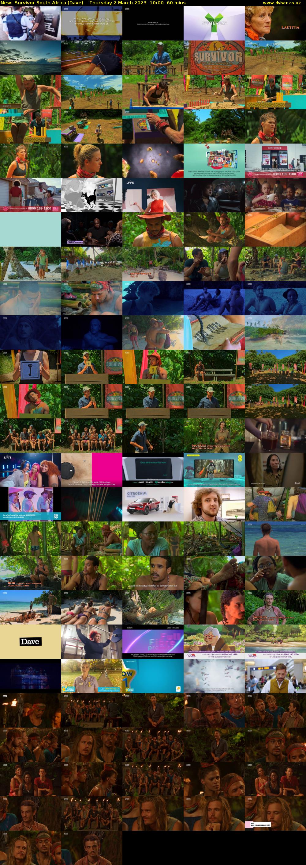 Survivor South Africa (Dave) Thursday 2 March 2023 10:00 - 11:00