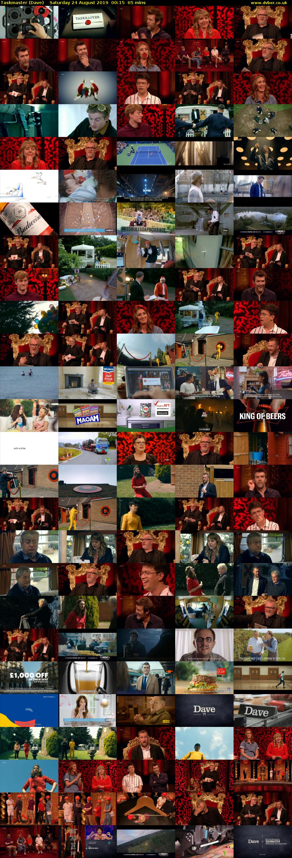 Taskmaster (Dave) Saturday 24 August 2019 00:15 - 01:20