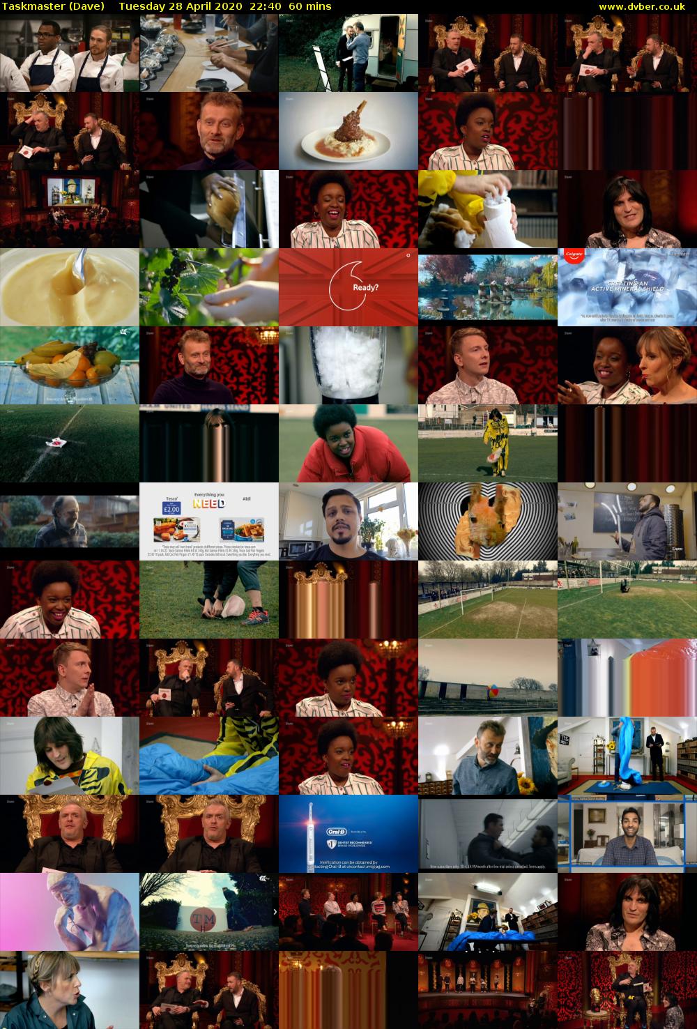 Taskmaster (Dave) Tuesday 28 April 2020 22:40 - 23:40