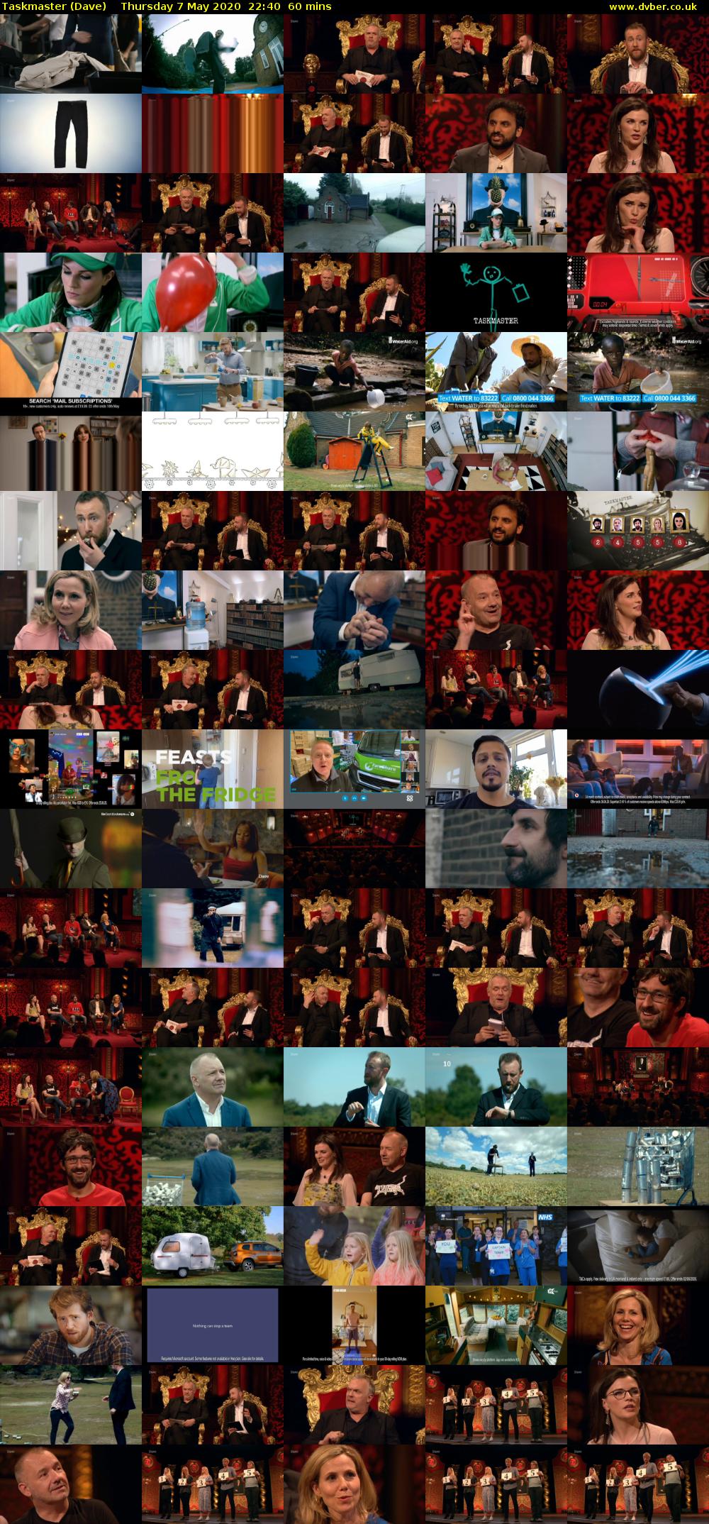 Taskmaster (Dave) Thursday 7 May 2020 22:40 - 23:40