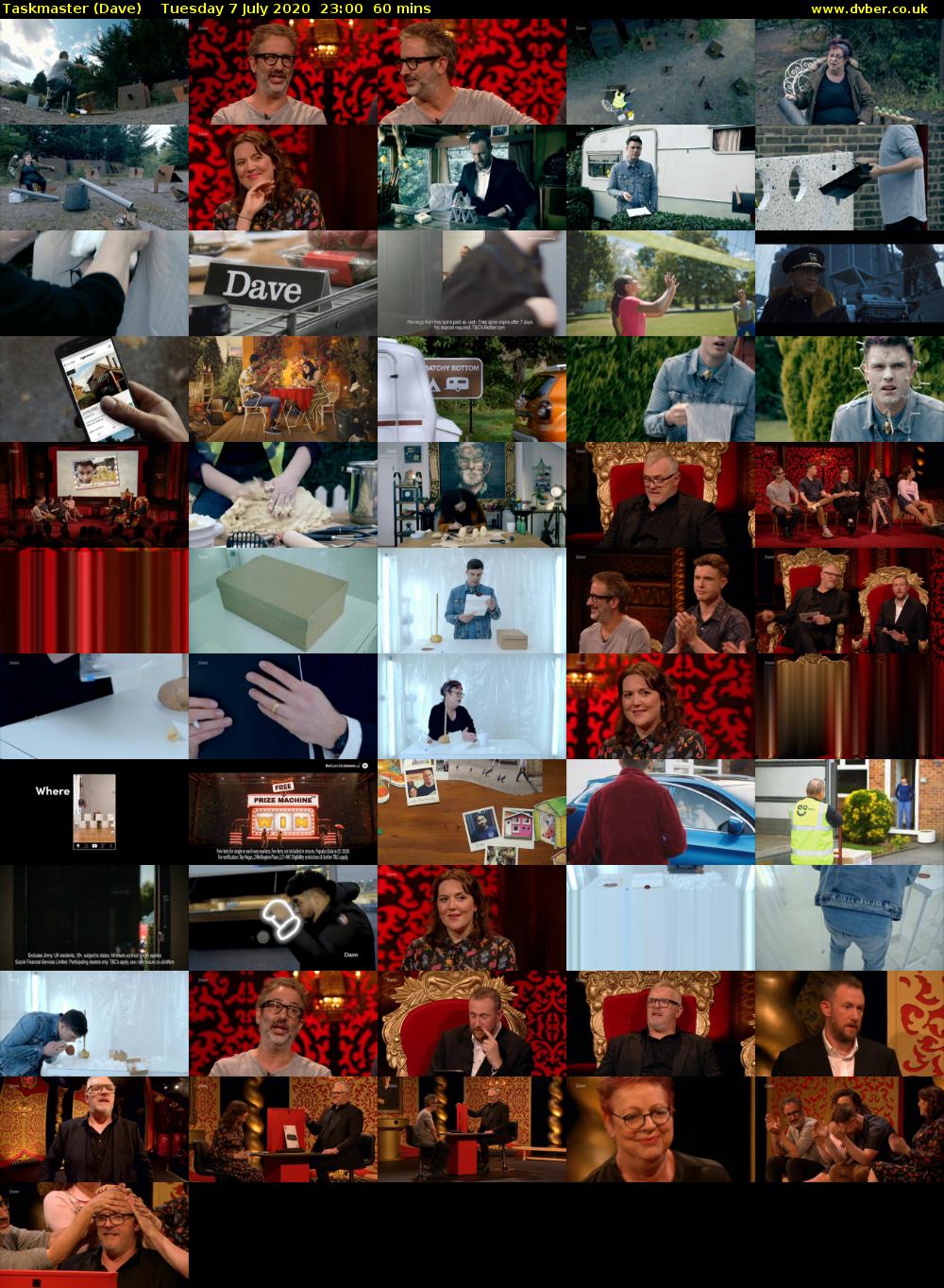 Taskmaster (Dave) Tuesday 7 July 2020 23:00 - 00:00