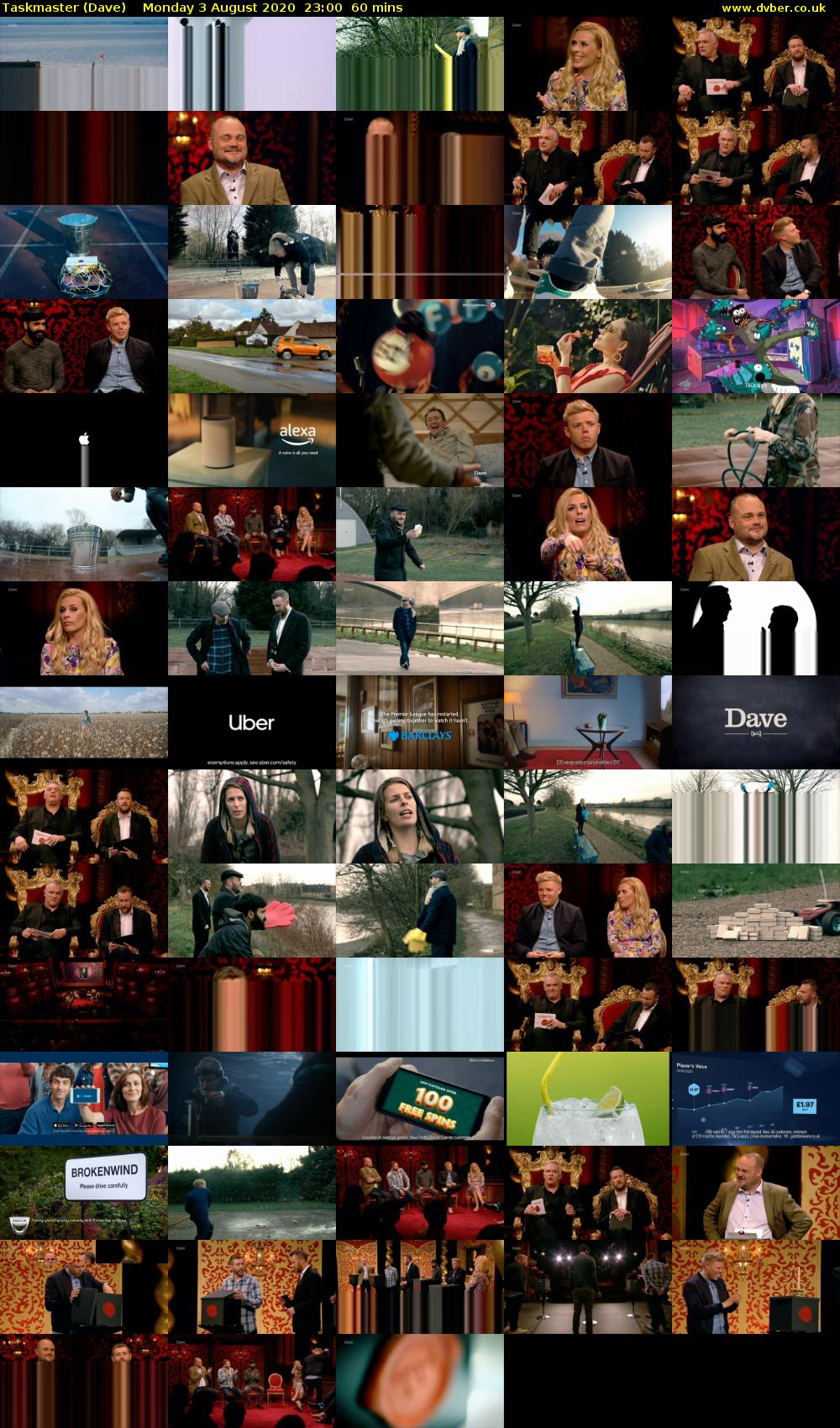 Taskmaster (Dave) Monday 3 August 2020 23:00 - 00:00