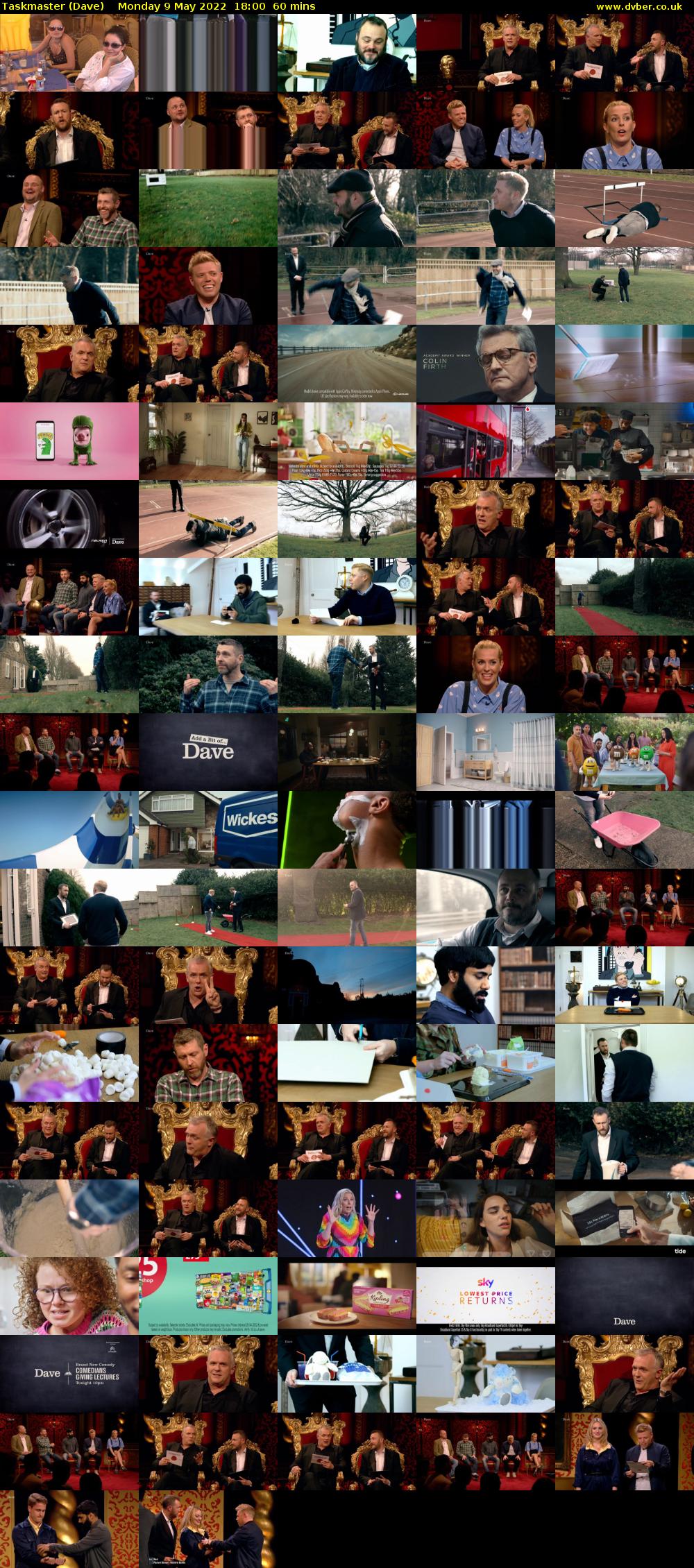 Taskmaster (Dave) Monday 9 May 2022 18:00 - 19:00