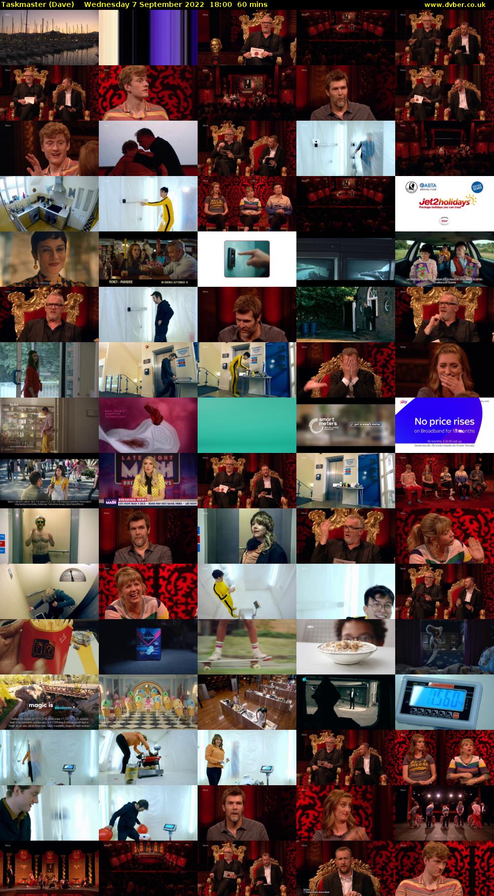 Taskmaster (Dave) Wednesday 7 September 2022 18:00 - 19:00