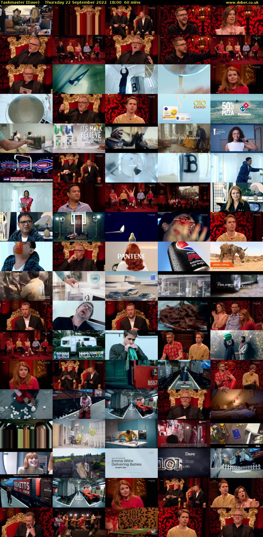 Taskmaster (Dave) Thursday 22 September 2022 18:00 - 19:00