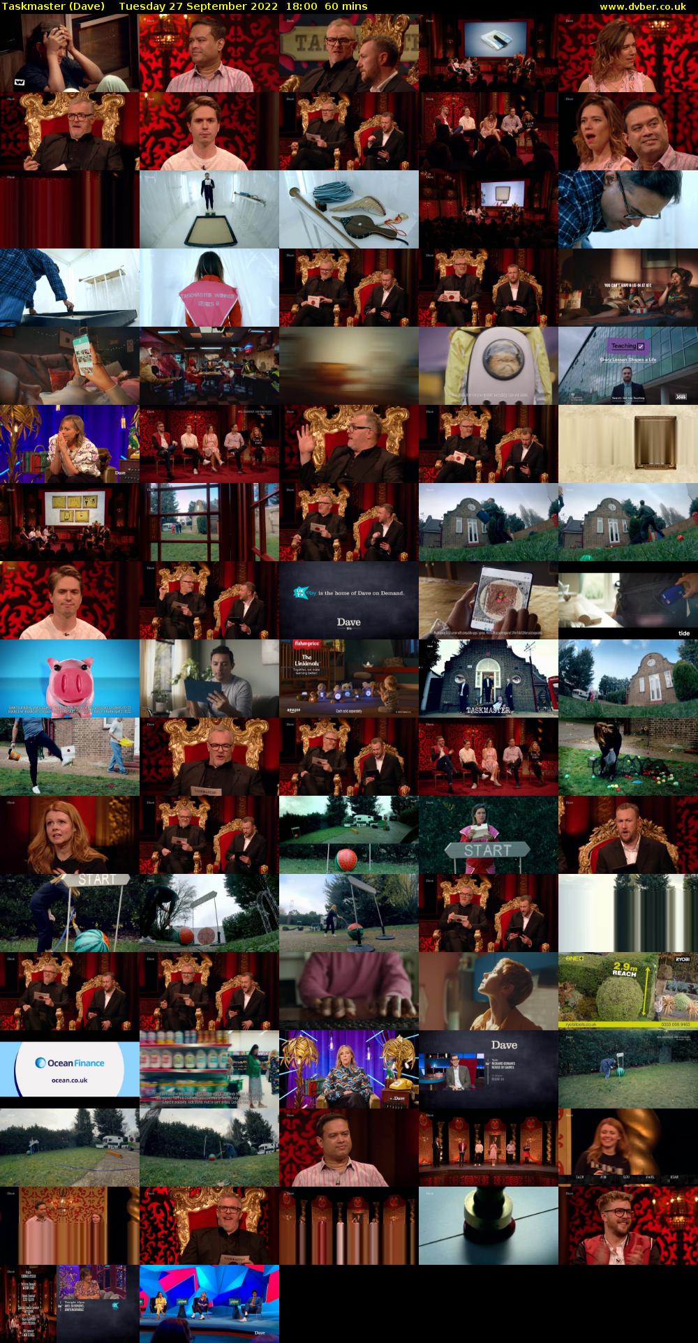 Taskmaster (Dave) Tuesday 27 September 2022 18:00 - 19:00