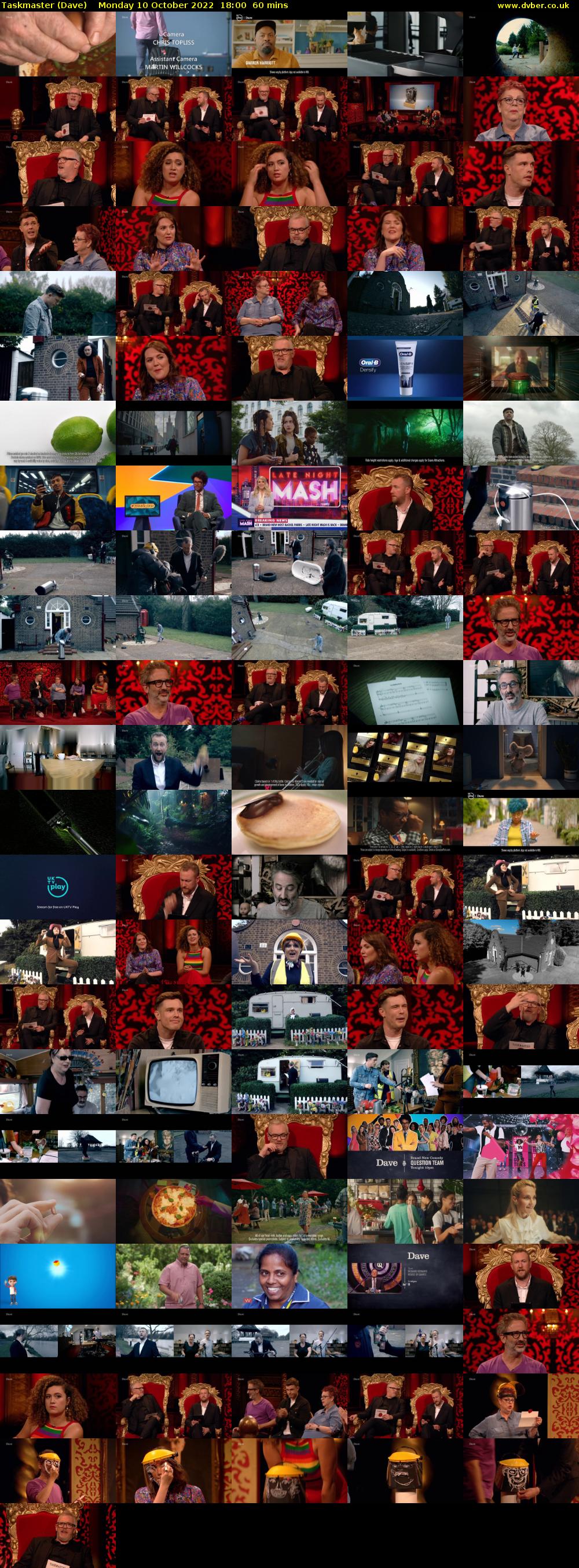 Taskmaster (Dave) Monday 10 October 2022 18:00 - 19:00