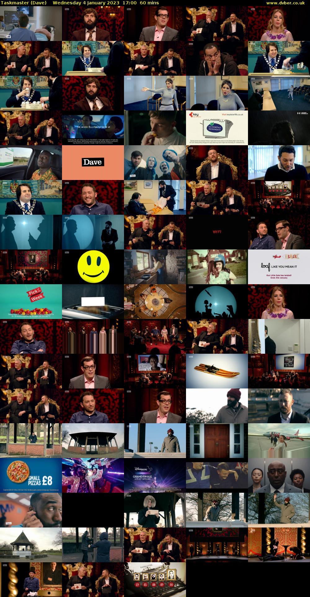 Taskmaster (Dave) Wednesday 4 January 2023 17:00 - 18:00