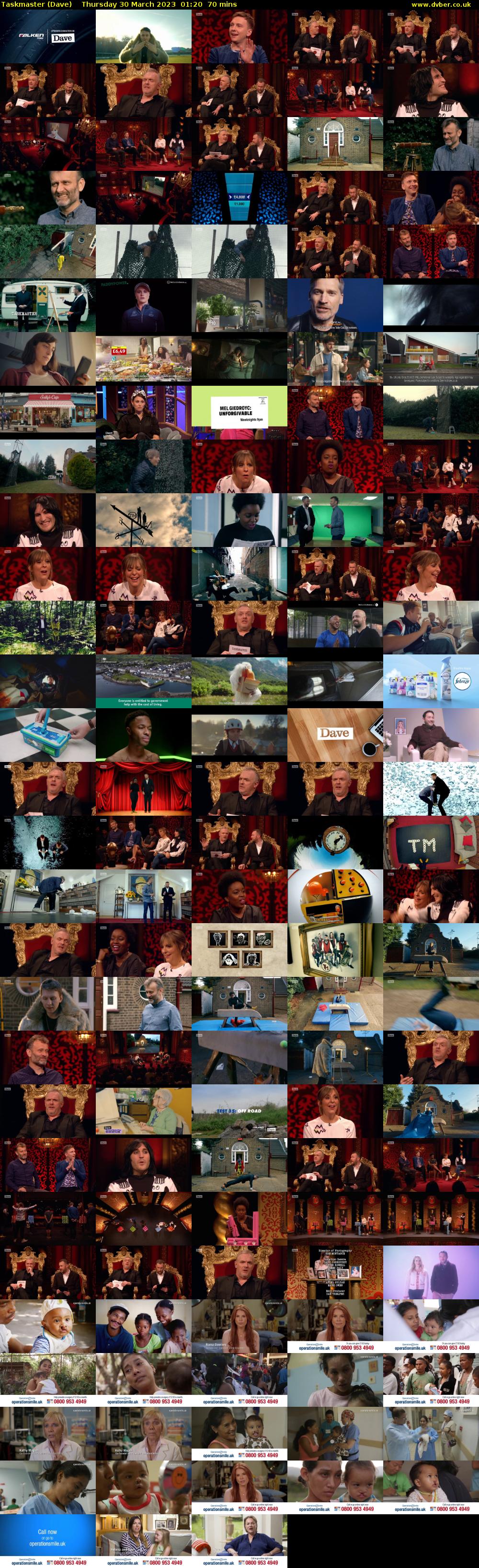 Taskmaster (Dave) Thursday 30 March 2023 01:20 - 02:30